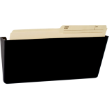 Storex&reg; Magnetic Wall Pocket Legal Black