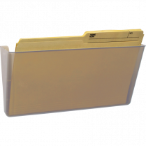 Storex&reg; Snap and Stack Unbreakable Wall Pocket Letter Clear