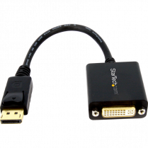 StarTech DisplayPort to DVI Video Adapter Converter Black 6"