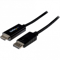 StarTech DisplayPort To HDMI Converter Cable 4K 6' Black