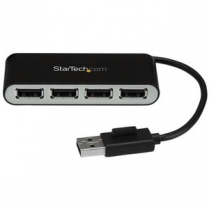 StarTech Portable 4 Port USB 2.0 Hub w/ Built-in Cable