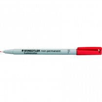Staedtler&reg; Lumocolor&reg; Markers Washable Fine Tip Red