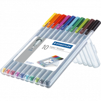 Staedtler&reg; triplus&reg; Fineliner Markers Assorted Colors 10/pkg