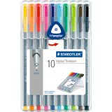Staedtler&reg; triplus&reg; Fineliner Markers Assorted Colors 10/pkg