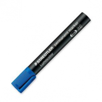 Staedtler&reg; Lumocolor&reg; Dry Safe Permanent Marker Chisel Tip Blue
