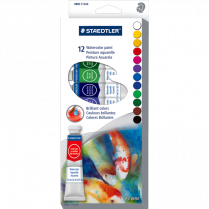 Staedtler&reg; Watercolours 12 mL 12/set