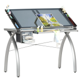 Studio Designs Futura Craft And Drawing Station w Adjustable Top & Storage