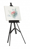 Studio Designs Premier Metal Artist Easel For Large Canvases Black