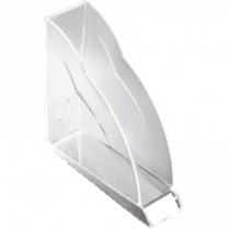 CEP Ellypse Desk Accessory Crystal Letter Tray 10-4/5"W  x 15"D x 3-1/5"H Clear