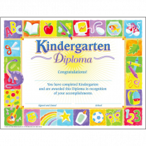 Trend&reg; PK-K Certificates & Diplomas Classic Kindergarten Diploma 8-1/2" x 11" 30/pkg
