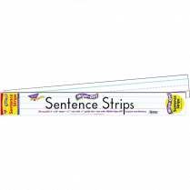 Trend&reg; Wipe-off&reg; Sentence Strips 30/pkg White