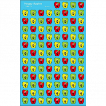 Trend&reg; superShapes Happy Apples Stickers 800/pkg