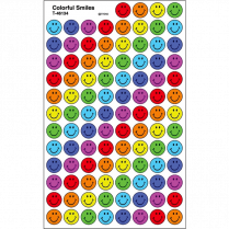 Trend&reg; superSpots&reg; Colourful Smiles Stickers 800/pkg