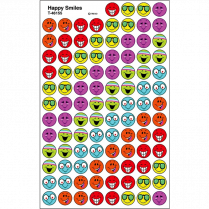 Trend&reg; superSpots&reg; Happy Smiles Stickers 800/pkg
