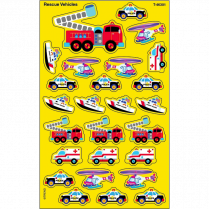 Trend&reg; superShapes Rescue Vehicles Stickers 208/pkg