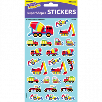 Trend&reg; superShapes Construction Vehicles Stickers 200/pkg