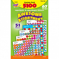 Trend&reg; Superspots & Supershapes Stickers 5100/pad