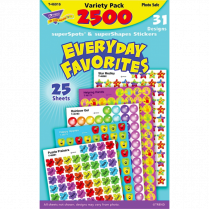 Trend&reg; superSpots&reg; Everyday Favourites Stickers 2,500/pkg