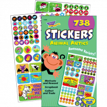 Trend&reg; Animal Antics Sticker Pads 738 stickers/pad