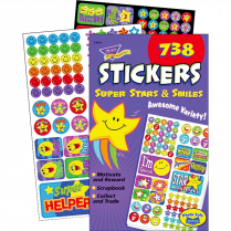 Trend&reg; Super Stars & Smiles Stickers 738/pad