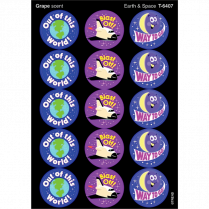 Trend&reg; Stinky Earth & Space - Grape Stickers&reg; 60/pkg