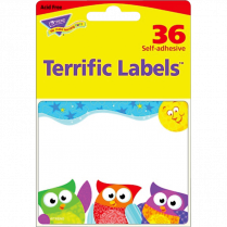 Trend&reg; Terrific Labels&trade; Owl-Stars!&reg; 36/pkg