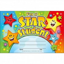 Trend&reg; Recognition Awards I'm a Star Student 5-1/2 x 8-1/2 30/pkg
