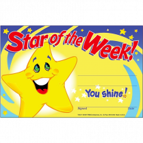 Trend&reg; Recognition Awards Star of the Week! 5-1/2" x 8-1/2" 30/pkg