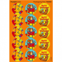Trend&reg; Stinky Thanksgiving Time - Pumpkin Stickers&reg; 60/pkg