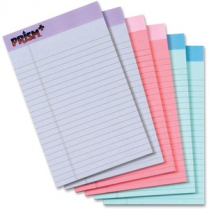 TOPS Prism Pads 5" x 8" Assorted Colours 6/pkg