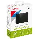 Toshiba Canvio&reg; Ready Portable Hard Drive 2TB Black