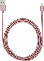 iStore Lightning Charge 4ft Braided Cable Rose Gold