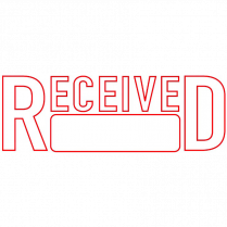 Trodat&reg; Printy 4911 Self-Inking Message Stamp with Window RECEIVED