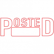 Trodat&reg; Printy 4911 Self-Inking Message Stamp with Window POSTED