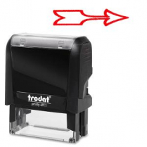 Trodat&reg; Printy 4911 Self-Inking Message Stamp Red Arrow