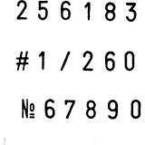 Trodat&reg; Printy 4846 Numberer, 6 Bands