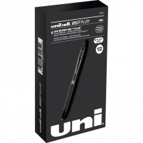 uni-ball&reg; 207&trade; Plus Retractable Gel Pens 0.7 mm Black 12/box