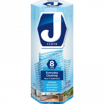 J Cloth Biodegradable Reuseable Cloths 11" x 18-29/32" Blue 8/box