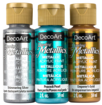DecoArt Dazzling Metallics 2oz / 59ml - Various Colours