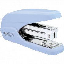 Rapesco&reg; Mini Less Effort Stapler Half Strip 25 sheets Light Blue
