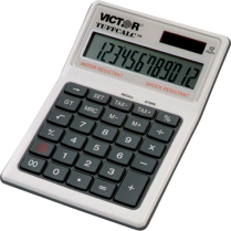 Victor&reg; TuffCalc&trade; Water and Shock-Resistant Dual Power Calculator