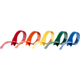 Velcro&reg; One-Wrap&reg; Straps 8" x 1/2" Assorted 5/pkg