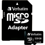 Verbatim&reg; microSDXC Cards with Adaptor Class 10 128GB
