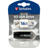 Verbatim&reg; Store 'n' Go&reg; V3 USB 3.0 Drive 16GB Grey