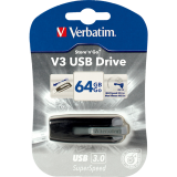 Verbatim&reg; Store 'n' Go&reg; V3 USB 3.0 Drive 64GB Grey