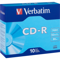 Verbatim&reg; CD-Rs 52X 80 min 700 MB 10/pkg