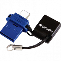 Verbatim&reg; Store 'n' Go Dual USB-C (w/ USB-A Adaptor) 2.0 Drive 16GB