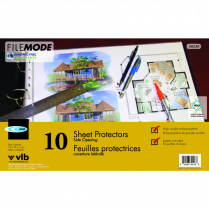 VLB FileMode Page Protectors 3 mil 11" x 17" 10/pkg