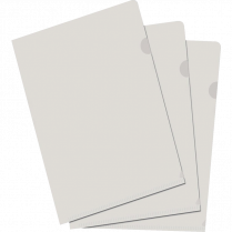 VLB FileMode View Folders 11" x 17" Clear 10/pkg