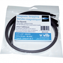 VLB FileMode Magnetic Stripping 1/2" x 24" White 5/pkg